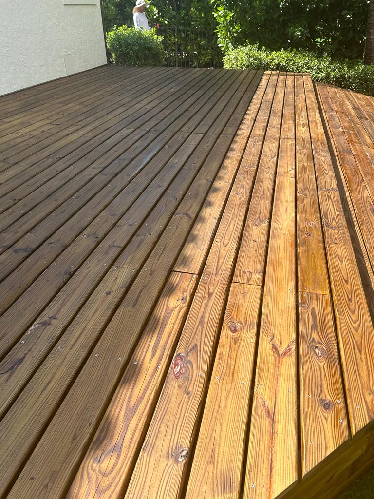 Wood deck sealing — South Florida